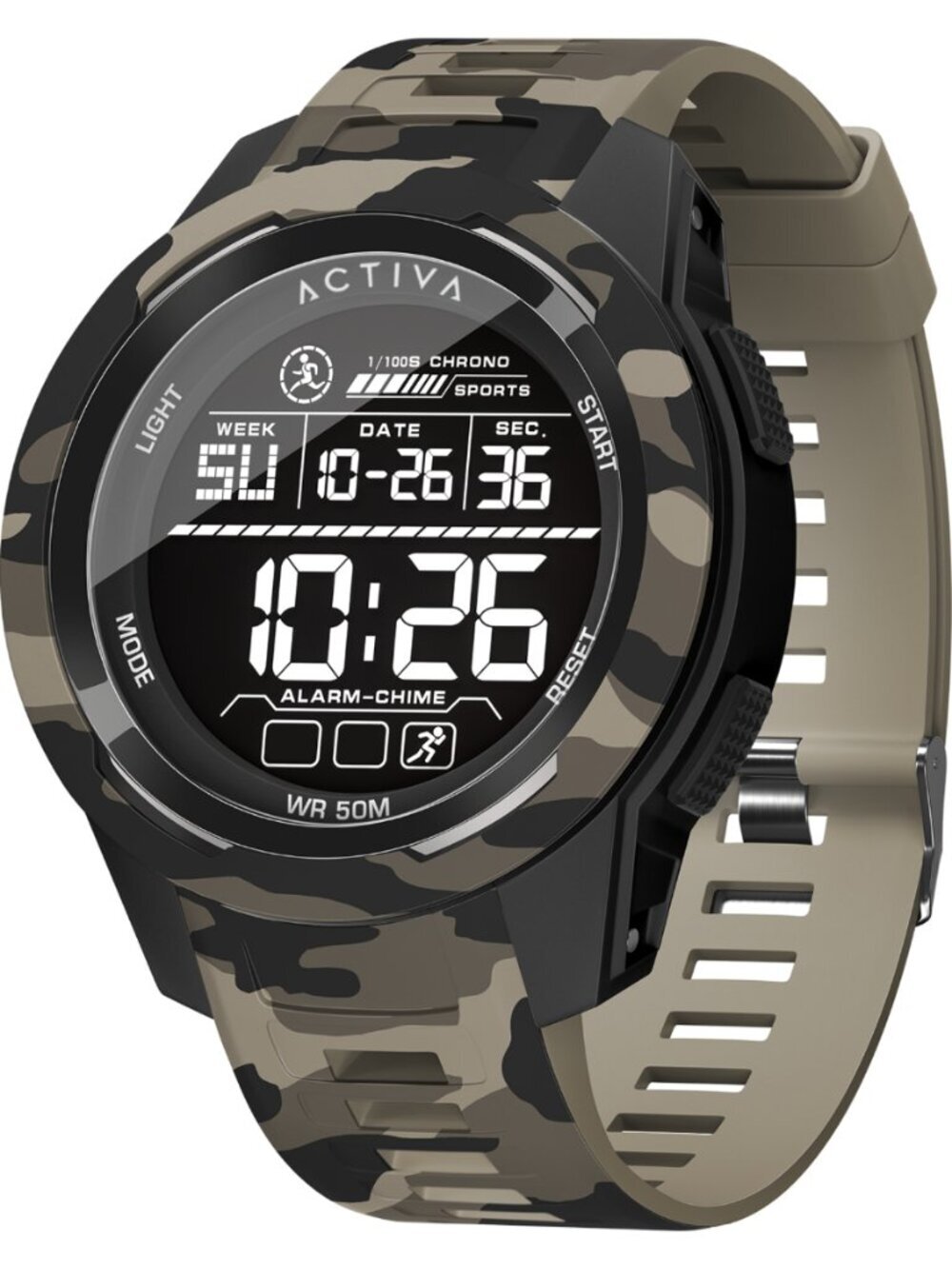 Activa Ranger X Terrain Digital Men's Watch - 45mm, Camo, Beige (ACW8105MC-003)